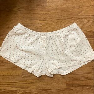 Brandy Melville White Patterned mini shorts